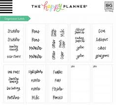 In your craft room, label your bins and containers so it is clear what supplies you have, and where you go to find them. Mambi Stickers Organisation Labels Craft Room Suzy Stick It
