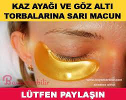 Evde Hazirlayacaginiz Sari Macun Ile Goz Alti Morluklari Kirisikliklar Ve Kaz Ayaklari Yok Olacak Gozler Karbonat Guzellik Sirlari