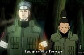 I Entrust My Will Of Fire To You Shikamaru Watch Naruto Shippuden Skeletor