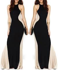 Comfy Maxi Dress In Black And Tan Fashion Lbd Black Tan Party Event Comfy Maxi Dress Fashion Maxi Dress Jumpsuit
