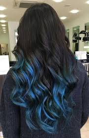 37 Balayage Hairstyles Inspiration Guide And Trends In 2020 Blue Hair Highlights Blue Tips Hair Blue Ombre Hair