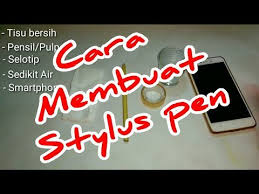 Cara Membuat Stylus Pen Tutorial 9 Youtube Di 2020 Selotip Stylus Pensil