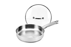 Chef S Classic Stainless Steel 11 Inch Frypan With Glass Lid Stainless Stainless Steel Glass
