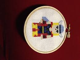 Marvel's avengers cross stitch pattern, geometric modern movie character hero counted cross stitch pattern, handmade gift ideas house decor. Cross Stitch 3 Pixel Thor Opinions Of A Wolf