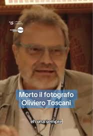Morto il grande fotografo #OlivieroToscani: aveva 82 anni #Mattino5  #davedere