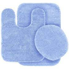 Bath mats and bath rugs are essential pieces of your home's soft furnishing. 3 Pc Light Blue Bathroom Set Bath Mat Rug Contour And Toilet Lid Cover With Rubber Backing Nbsp 6 Walmart Com Walmart Com