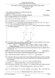 Modele de subiecte la limba română și matematică pot fi descărcate la finalul acestui articol. Evaluare NaÈ›ionalÄƒ 2019 MatematicÄƒ Proba Are Loc Joi Libertatea