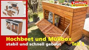 Mülltonnenbox selber bauen | selbst.de. Hochbeet Mit Kombinierter Mullbox Selber Bauen Diy Projekt Teil 1 Youtube