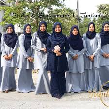 Tema warna baju raya 2019. Baju Bridesmaid Grey Off 76 Buy