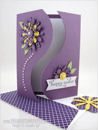 A square card is a versatile shape that works well as a gift card. Easter Card Polka Dots And Paper Cards Handmade Gatefold Cards Greeting Cards Handmade