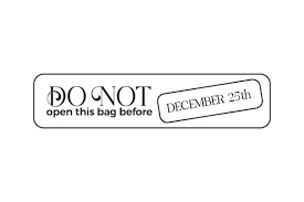 Download Do Not Open This Bag Before December 25 Svg Cut File By Creative Fabrica Crafts Creative Fabrica PSD Mockup Templates
