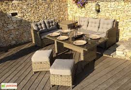 salon de jardin en aluminium et resine cayenne 6 pieces couleurs du monde salon de jardin metal meubles de patio salon de jardin