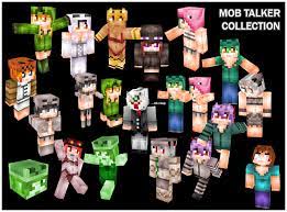 Everything from rideable horses, ostriches and elephants to vicious sea creatures like the white shark. Minecraft Mob Talker Mod Skin Collection By Banchouforte On Deviantart