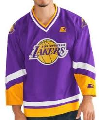 Los Angeles Lakers Starter Nba Men S Crossover Hockey Jersey Ebay