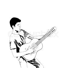 (you can find a live performance of this by the gas trick. Young Man Playing The Guitar Man Stock Vector Colourbox