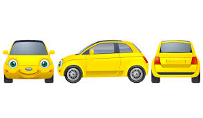 Free Yellow Car Vector Image Car Vector Free Vector Art Yellow Car