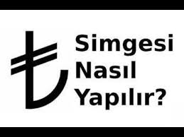 tl isareti tl simgesi tl sembolu bilgisayarda nasil yapilir youtube isaretler bilgisayar youtube