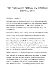 Ada 20 gudang lagu episod 18 jom ke sekolah 2019 terbaru, klik salah satu untuk download lagu mudah dan cepat. Teks Pengacaraan Program Jom Ke Sekolah