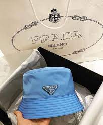 Blue Prada Bucket Hat Bucket Hat Fashion Blue Prada Outfit Accessories