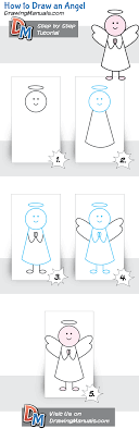 How To Draw An Angel For Children Easy Drawings Drawing For Kids Drawings