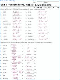 Physics Scientific Notation Worksheet Charleskalajian Com