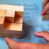Wooden cube puzzle solution 3x3. 1