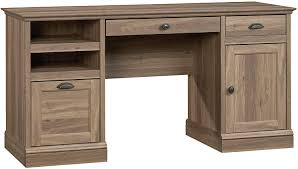 Product contains 90% total recycled content, including 15% postconsumer content. Sauder Barrister Lane Executive Desk Salt Oak Finish Amazon In Home Kitchen
