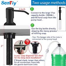 It's easy to replace a soap dispenser on a kitchen sink faucet. Sink Soap Dispenser For Kitchen Sink Built In Soap Dispensers Pump Dish Liquid Soap Dispenser Countertop Sontiy Kitchenfaucets Com
