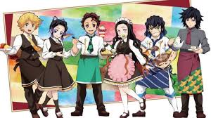 鬼滅の刃 ｘ スイパラ kimetsu cafeで働く炭治郎たちの等身イラスト 柱たちのミニキャライラスト公開 コラボカフェ開催決定 にじめん ミニキャラ イラスト キャラ イラスト ミニキャラ