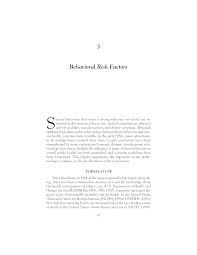 3 Behavioral Risk Factors | Health and Behavior: The Interplay of  Biological, Behavioral, and Societal Influences | The National Academies  Press