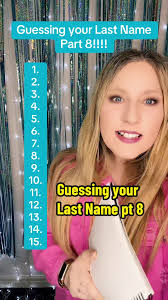 Can You Guess My Last Name? Pt. 8