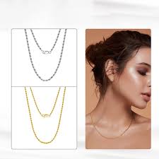 MIQIAO-Bijoux en argent regardé 925 pour hommes et femmes, ULitalienne,  collier JONecklace, document en or 14 carats, optique 1.5mm, 40 cm, 45 cm,  50 cm, 55 cm, 60cm de long