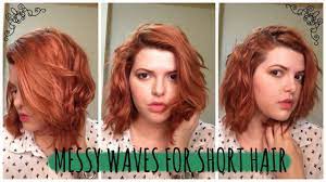 Overnight Messy Waves For Short Hair No Heat Short Hair Waves How To Curl Short Hair Hair Without Heat