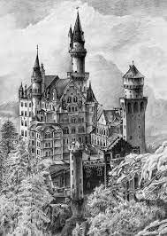 Jennifer On Twitter Landscape Pencil Drawings Castle Illustration Castle Drawing
