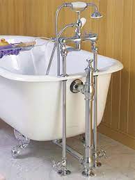 This antique hammered copper tub. Rigid Supply Lines Accessories For Clawfoot Bathtubs