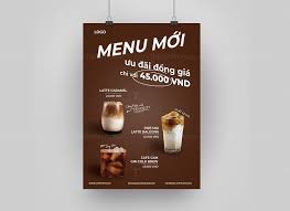 Poster khuyến mãi cà phê