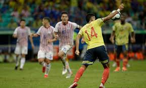 Mauro pimentelpemain kolombia luis diaz merayakan setelah mencetak gol ke gawang brasil selama pertandingan fase grup turnamen sepak bola conmebol copa america 2021, di stadion nilton santos di rio de janeiro, brasil, pada 23 juni 2021. Seleccion Colombia Fue Mano De Luis Diaz En Segundo Gol Copa America 2019