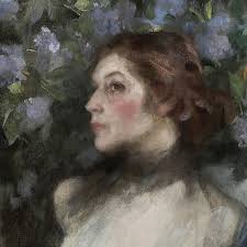 Victorian Woman Painting DIGITAL Download, Moody Portrait Wall Print,  Modern Farmhouse Living Room PRINTABLE Poster, Antique Bedroom Art 701