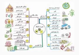خريطة لسورة الملك من ١ الى ١٢ bullet journal journal