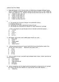 Pada kesempatan kali ini, admin akan membagikan latihan soal pilihan ganda mata pelajaran pelayanan farmasi / ilmu resep untuk smk farmasi kelas 11 semester 2 kurikulum 2013 dan 5 soal uraian atau essai. A 9 6 G B 12 4 G C 13 7 G D 15 6 G E 17 3 G Soal Uas Ilmu Resep Kelas Xi Smk Farmasi Sem 2