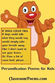 Personification Poems Personification Poems Funny Poems For Kids Poetry For Kids