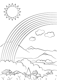Come schizzare un cavallo dopo averti. Disegni Di Arcobaleno Da Colorare Stampa Gratuitamente Sul Sito Web