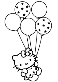 Simple free hello kitty coloring page to print and color. Coloring Pages Hello Kitty Coloring Page