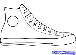Who collaborates with converse chuck taylor all stars? Converse Sneaker Coloring Page