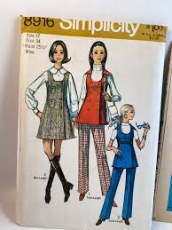 70's Jumper, Tunic and Pants, Simplicity8916, Sewing Pattern, Tunic Top,  Tunic Length Top, Mini Jumper