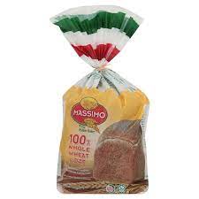 Baked purely from 100% whole wheat flour, it contains all the natural goodness of whole wheat grain. Massimo Whole Wheat Loaf 420g Tesco Groceries