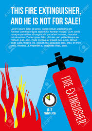 Fire extinguisher, fire alarm, and fire exit are. specifications : Fire Safety Poster Eliminate Fire Extinguisher Vector Illustration Royalty Free Cliparts Vectors And Stock Illustration Image 56585667