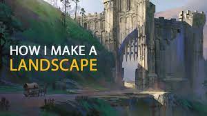 How I Make A Landscape Concept Art Process Youtube