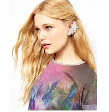 Full Crystal Angel Wing Ear Cuff, piece