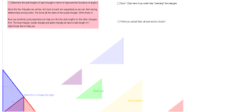Visualizing Pythagorean Identities Updated Geogebra